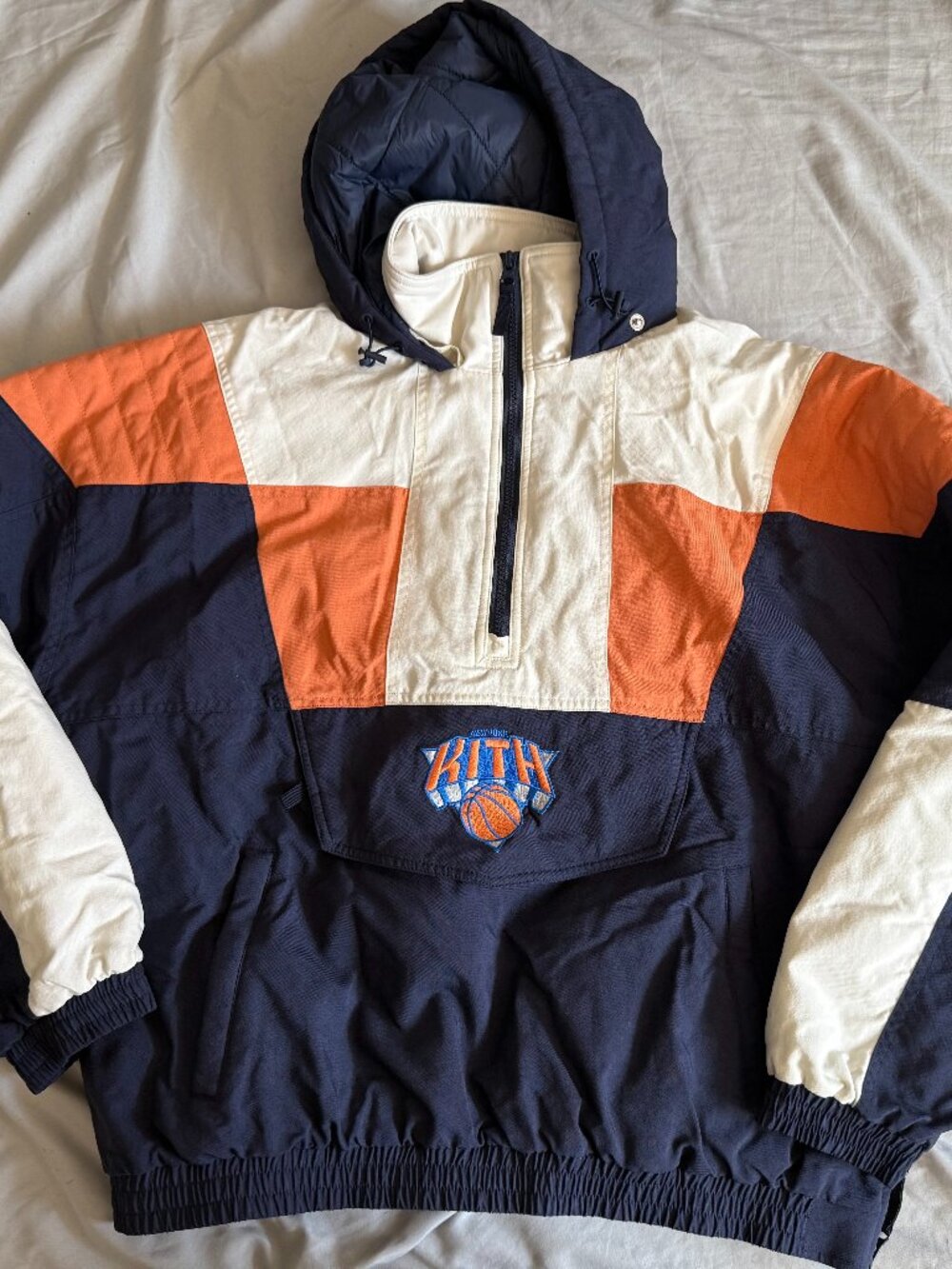 Kith x New York Knicks NBA Quarter Zip Anorak Jacket MENS Medium